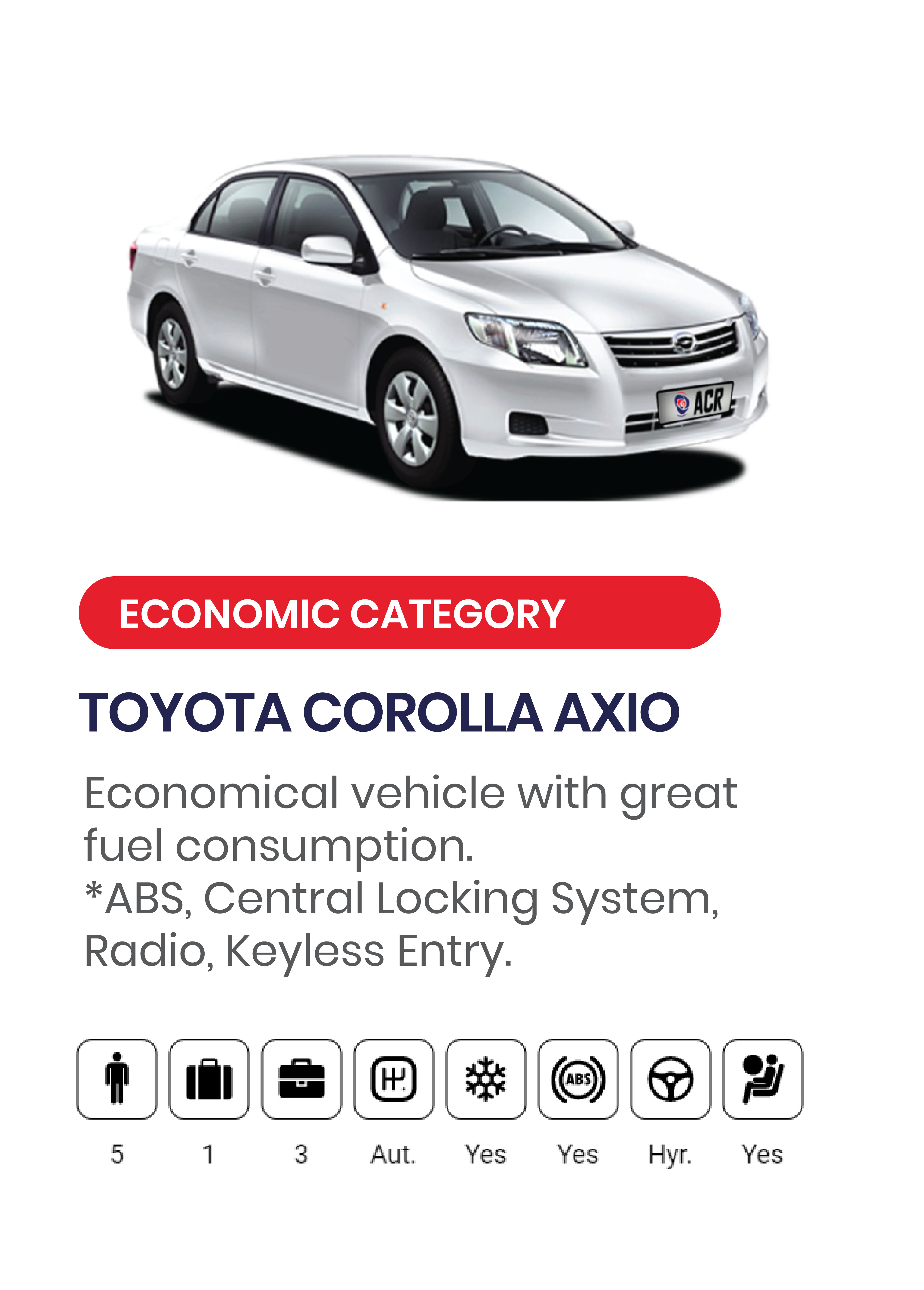 Toyota Corolla Axio